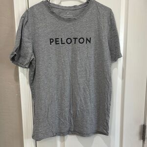 Peloton Gray Short Sleeve Tee with Logo / A27